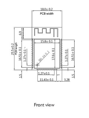 WifiモジュールESP32の通信モジュール4G 5Gモジュールの集積回路の破片